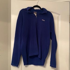 Mens Blue Zip Patagonia Pullover Size L